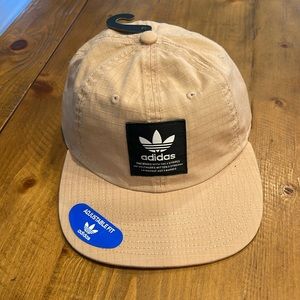 Adidas Original Mens Rewind Strapback Hat Cap Logo Unisex Running Beige One Size